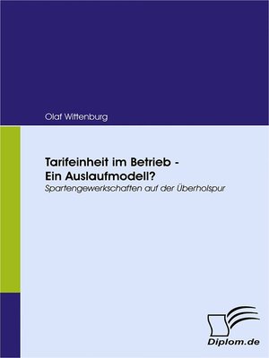 cover image of Tarifeinheit im Betrieb--Ein Auslaufmodell?